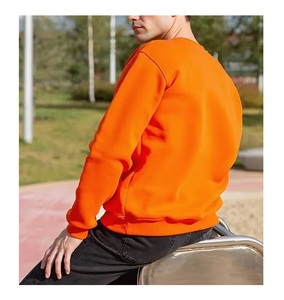 Sudadera de hombre de talla grande, cómoda, de color liso, con cuello redondo y hombros caídos, elegante, de manga larga, precio mayorista, desde Bangladesh - Product Image 4