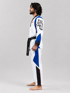 Uniforme de taekwondo performant offrant un confort léger, une gestion de l'humidité et des mouvements libres pour les athlètes dédiés. - Product Image 5