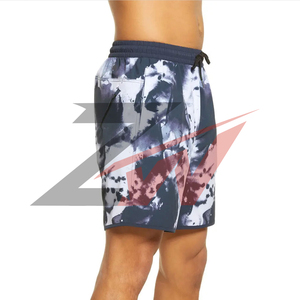 Shorts de bain personnalisés pour garçons, 100 % polyester tissé, motif dessin animé, séchage rapide, cordon de serrage, taille mi-haute - Product Image 3