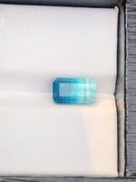 Tourmaline bleue naturelle taille octogonale 2,00 carats, pierre brute du Rajasthan pour la fabrication de bijoux, fournisseur en gros
