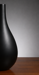 Luxury <b>Matte</b> Black Metal Flower Vase Elegant Handcrafted Slim Neck Design Modern Home Decor <b>Table</b> Centerpiece Single Unit Only - Product Image 6
