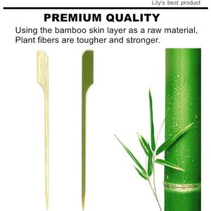 Palillos de Bambú de 4.7 Pulgadas para Cócteles, Brochetas de Frutas para Barbacoa y Cocina, Palillos de Madera, Accesorios de Diferentes Tamaños - Product Image 4