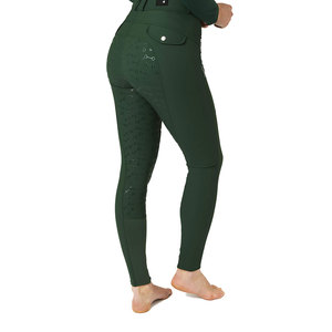 Vêtements d'équitation personnalisés, culottes pour femmes, leggings à taille haute en spandex/nylon, extensibles dans 4 directions, antibactériens, séchage rapide, équitation - Product Image 6