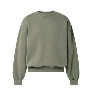 Sweat-shirt Homme Oversize Premium à Épaules Tombantes et Coupe Courte, 100% Coton Molleton Épais, Col Rond, Logo Personnalisé, Mélange de Matières - Product Image 1
