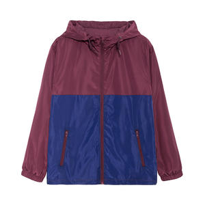 Veste coupe-vent en toile pour hommes, vente en gros OEM - à capuche, séchage rapide, respirante |   Emballage avec logo personnalisé |   Toutes les tailles disponibles - Product Image 6