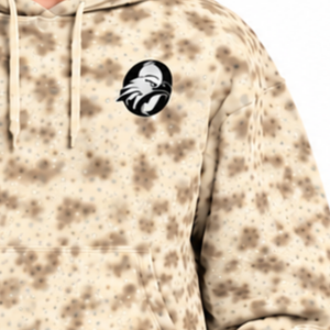 Sweat-shirt à capuche oversize imprimé léopard neutre, style streetwear, en molleton épais avec cordon de serrage et poche kangourou, haut décontracté - Product Image 5