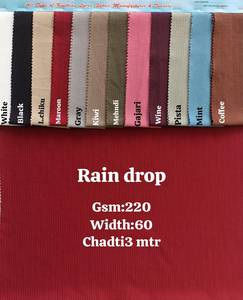 Tela Lycra con Textura de Gota de Lluvia de 220 GSM, 60 Pulgadas, Material de Punto de Poliéster y Spandex para Camisetas y Ropa Deportiva, Venta al Por Mayor - Product Image 1