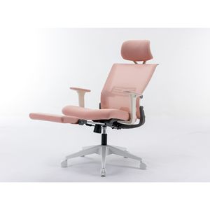 Sedia da Ufficio Ergonomica per Casa con Supporto Lombare, Poggiatesta, Braccioli Ribaltabili, Altezza Regolabile, Girevole e Basculante - Product Image 4