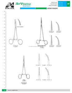 Pinzas arteriales Halstead-Mosquitoo A-1 VERITAS rectas/curvas de 18 cm/21 cm, juego de instrumentos reutilizables de acero inoxidable de alta calidad - Product Image 6