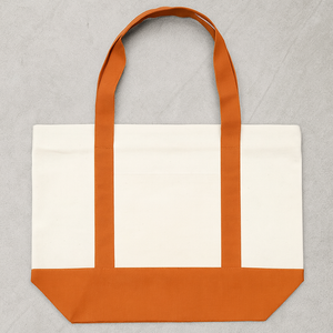 Sac fourre-tout en toile respirante imprimé sérigraphié avec logo personnalisé, 16 oz, 100 % coton, robuste, grand sac de shopping à bandoulière avec poche zippée - Product Image 5