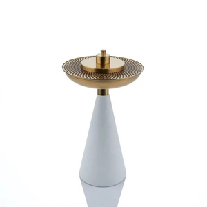 Luxury Teal Blue Glass Conical Incense Burner Brushed Silver Radial <b>Mesh</b> Lid Bakhoor Holder - Product Image 4