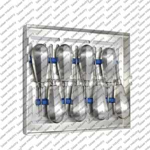 Ensemble de 9 élévateurs dentaires vétérinaires pour extraction, tous types de soins dentaires équins, instruments chirurgicaux vétérinaires - Product Image 1