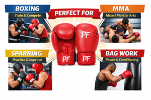 Guantes de Boxeo Cardio Pro Training, Guantes de Piel Sintética para Sparring, MMA y Kickboxing - Product Image 6