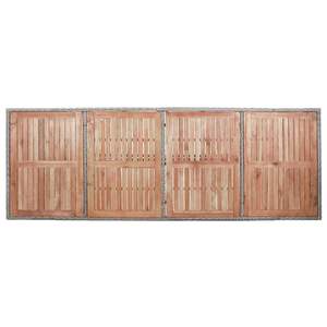 Ensemble de salle à manger de patio en rotin gris, 9 pièces, meubles de jardin d'extérieur, structure en acier résistant aux intempéries, plateau en bois de teck - Product Image 5