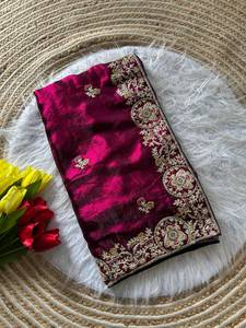 Luxury Velvet Embroidered <b>Saree</b> <b>Blouse</b> For Women Designer Heavy Work <b>Blouse</b> Party Wear Wedding Ethnic Collection - Product Image 4