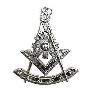 Conjunto de Regalia Masónica para Oficial de Logia Azul, Antimago: Delantal de Antimago, Collar, Joya y Guantes |   Masonería Bordada - Product Image 4