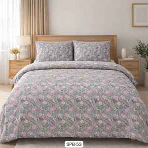 Juego de Sábanas de Microfibra 7D Clásico Moderno, con Tela de 125 GSM, Duradera, Ecológica, 300 Hilos, Cómoda para Todas las Temporadas, Incluye Fundas de Almohada - Product Image 1