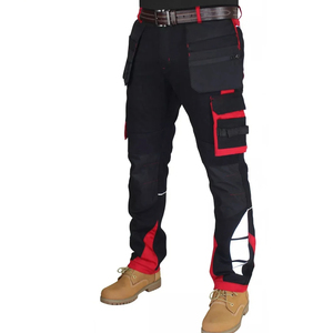 Pantalones Cargo Casuales Personalizados para Hombre, 100% Algodón, Tela de Lona, Cintura Media, Ligeros, de Secado Rápido, Estilo Jogger, con Múltiples Bolsillos - Product Image 5