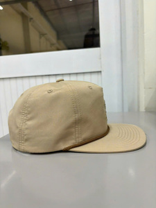 Casquette Snapback Unisexe Kaki à 6 Panneaux avec Logo Brodé 2D Go Fishing, Visière Plate Décontractée et Motif Poisson, avec Cordon - Product Image 4