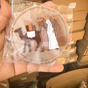 Ornement de Noël personnalisé Pafu, ornement en feutre représentant <span class=keywords><strong>la</strong></span> Nativité de Jésus, ornement suspendu - Product Image 4