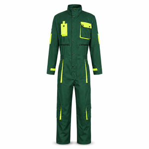 Combinaison de travail pour homme avec logo personnalisé OEM, durable, respirante, en tissu sergé de coton, multi-poches, pour l'entretien industriel en usine - Product Image 1