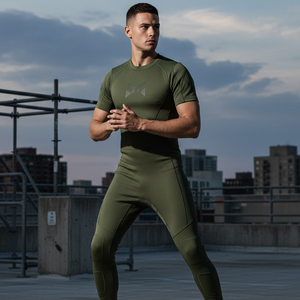 Luxury Compression Tracksuit Men Targeted <b>Muscle</b> Compression <b>Suit</b> Premium Quality Gym Apparel Custom Wholesale Clothing - Product Image 6