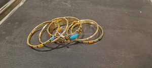 Timeless Gleam Eco-friendly Brass Cuff Bracelet Set Hecho a mano Ajustable Lujo Estilo moderno Personalización Joyería de moda para - Product Image 2