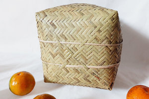 Handmade Thai Bamboo <b>Basket</b> Woven Storage <b>Hamper</b> Eco Friendly Natural Bamboo Organizer OEM Supplier Vietnam - Product Image 6