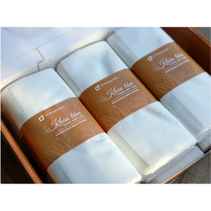 Soft 50% <b>PET</b> Disposable / Single-use Disposable 140 cm Rectangle White 50% Woodpulp <b>Bath</b> Towel From Vietnam - Product Image 1
