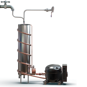 Technologie de distribution d'eau froide à structure spirale hygiénique, refroidisseur instantané sans réservoir, purificateur d'eau, réfrigérateur. - Product Image 1