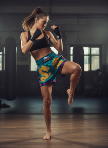 Conjunto de 4 Piezas de Jersey y Pantalones Cortos de Muay Thai para Hombre, para Artes Marciales Mixtas, Gimnasio, Entrenamiento, 100% Poliéster, Corte Ajustado - Product Image 6