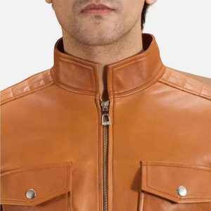 Chaqueta de Invierno para Hombre de Cuero Genuino de Alta Calidad a Precio de Mayoreo, Cuello Alto, Impermeable, Transpirable, Piel de Oveja - Product Image 6