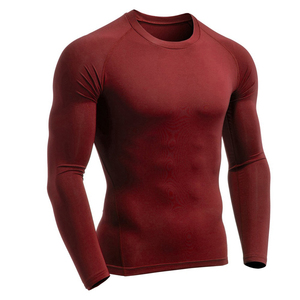 Best Quality Plain Mma Rash Guard Long Sleeve Rush Guards For Men Manufacturer Supply Custom Rash Guard - Product Image 2
