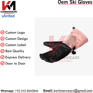 <b>Waterproof</b> Ski <b>Gloves</b> <b>Thermal</b> Snowboard <b>Gloves</b> with Reinforced Grip Palm OEM Manufacturer Private Label Wholesale Supply - Product Image 2