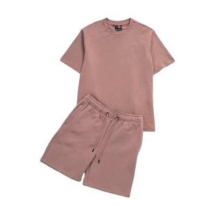 Ensemble T-shirt et short pour homme, effet délavé, impression de logo personnalisée, été, respirant, séchage rapide - Product Image 6