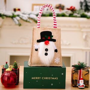 Sac fourre-tout de Noël personnalisé de qualité supérieure Article en soie personnalisé Style motif lettre Promotion IND - Product Image 3