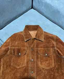 Chaqueta de Cuero Original con Diseño Nuevo y Estampado Personalizado, Chaqueta de Invierno con Cierre, Forro Polar Cálido y Holgado para Hombre - Product Image 1