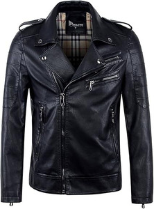 Veste matelassée classique en cuir véritable pour homme - RELEVO INDUSTRY, écologique, hiver, vente en gros directe d'usine, marché américain - Product Image 4