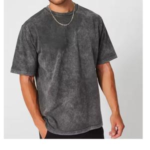 T-shirt délavé à l'acide 100% Coton, T-shirt de luxe délavé, T-shirt parfait grande taille, T-shirt vierge vintage ajusté pour hommes de BD - Product Image 1