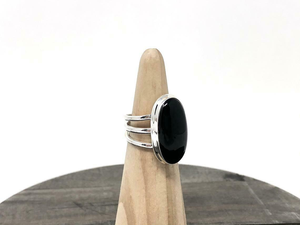 Natural <b>Black</b> Onyx Oval Cut Bezel Setting Classic 925 Sterling Silver Gemstone Wedding Anniversary Gift for Her - Product Image 5
