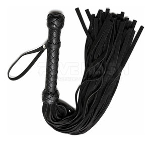 Fouet en cuir professionnel, cuir véritable durable, prise en main solide, design flexible, parfait pour l'entraînement et les activités de plein air - Product Image 3