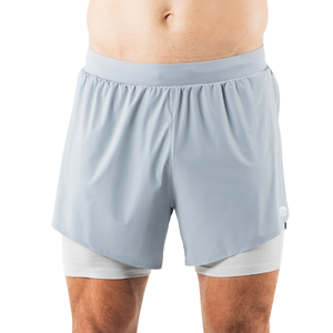 กางเกงขาสั้นออกกำลังกายผู้ชาย Flex 2 in 1 พร้อมซับในรัดรูป น้ำหนักเบา แห้งเร็ว เหมาะสำหรับยิม วิ่ง ฟิตเนส ชุดกีฬา รับผลิตแบบ OEM ขายส่ง - Product Image 1