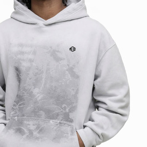เสื้อฮู้ดดี้ลายกราฟิกแบบวินเทจทรงโอเวอร์ไซส์ ผ้าฟลีซ 400 GSM สไตล์สตรีทแวร์สำหรับผู้ชาย สั่งผลิตได้จำนวนน้อย ราคาขายส่ง - Product Image 4
