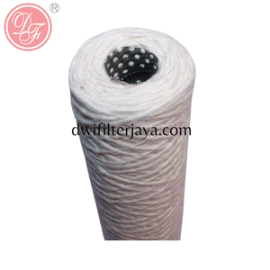 Cartouche de filtre à eau de haute qualité de 10 ou 20 pouces, certifiée NSF, élément enroulé en fil de polyester de 5 microns pour usage industriel et potable - Product Image 5
