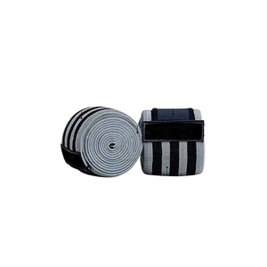 Horizontal Stripe Elbow Wrap Powerlifting Support Elastic <b>Compression</b> Arm Guard Gym Fitness Accessory Custom Design - Product Image 3