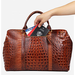 Sac de sport sur mesure, robuste, imperméable, pour extérieur, gym, voyage, avec logo personnalisé, imprimé crocodile, fournisseur OEM ODM en gros - Product Image 4