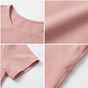Top Corto Deportivo de Yoga sin Costuras con Tirantes Cruzados Rosa North Approach, Manga Corta, Transpirable, Color Sólido, Cintura Alta - Product Image 4