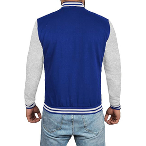Chaqueta de Invierno Elegante para Hombre, Diseño Varsity Letterman 100% Lona de Alta Calidad con Cuerpo de Lana, Mangas de Cuero y Cuello Alto - Product Image 3