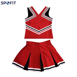 Uniformes de cheerleading professionnels pour filles, 100% polyester extensible, uniformes de cheerleading personnalisés pour la performance - Product Image 1