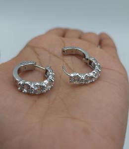 Pendientes de Aro de Oro Sólido de 14K con Diamante Cultivado en Laboratorio de 5 Ct, Joyería de Lujo, Regalo para Mujer, Fiesta, Boda, Aniversario - Product Image 1